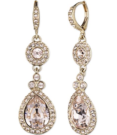 bijoux givenchy earrings|givenchy crystal drop earrings.